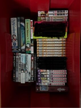 Manga Mixed Volumes - Pink, Orange, Green, Black, White, Purple